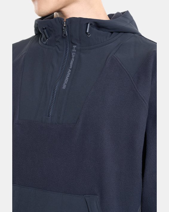 เสื้อฮู้ด UA RUSH™ Fleece สำหรับผู้ชาย in Black image number 1
